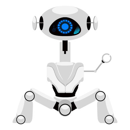 Isolated cute android iconのイラスト素材