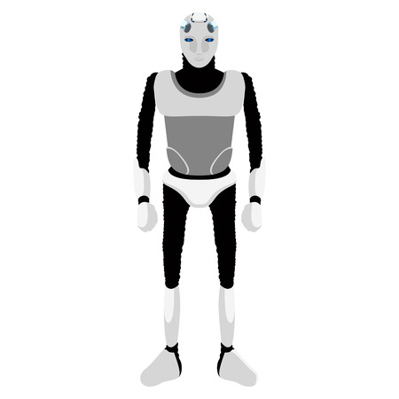 Isolated cute android iconのイラスト素材