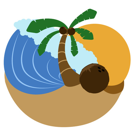 Isolated summer vacation icon. Vector illustration designのイラスト素材