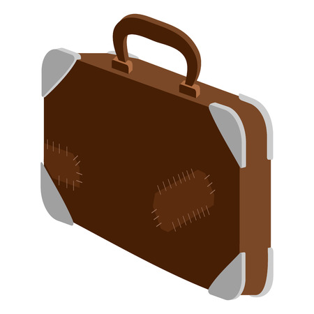 Isolated travel suitcase icon. Vector illustration designのイラスト素材