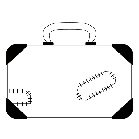 Isolated travel suitcase icon. Vector illustration designのイラスト素材