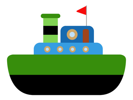 Isolated ship toy icon. Vector illustration designのイラスト素材