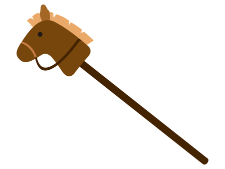 Isolated horse stick toy icon. Vector illustration designのイラスト素材