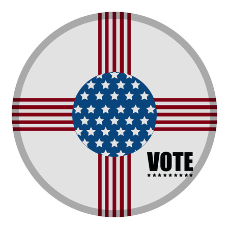 United states campaign buttonのイラスト素材