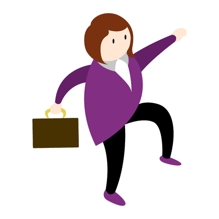 Isolated businesswoman icon image. Vector illustration designのイラスト素材