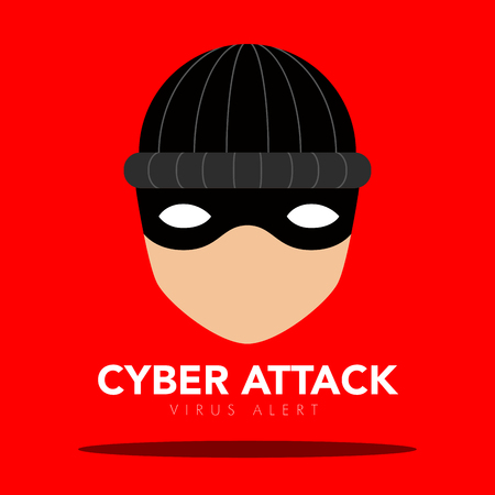 Thief icon. Cyber attack. Vector illustration designのイラスト素材