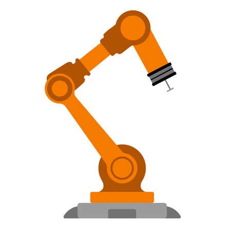 Isolated robotic arm icon. Vector illustration designのイラスト素材