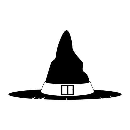 Isolated halloween witch hat icon. Vector illustration designのイラスト素材