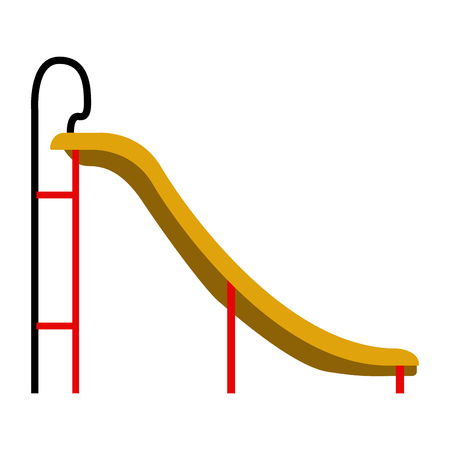 Isolated playground slide icon. Vector illustration designのイラスト素材