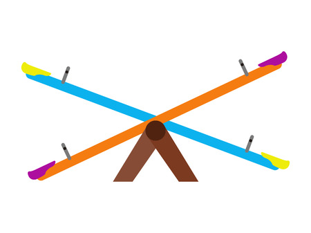 Isolated playground equipment icon. Vector illustration designのイラスト素材