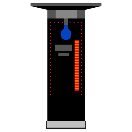 Isolated arcade punch boxing game. Vector illustration designのイラスト素材