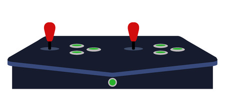 Isolated joystick for arcade machine. Vector illustrtion designのイラスト素材