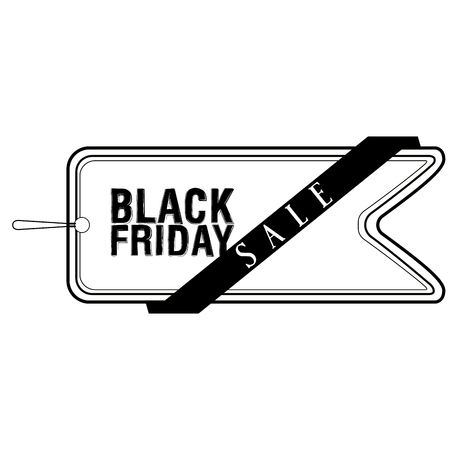 Isolated black friday label. Vector illustration designのイラスト素材