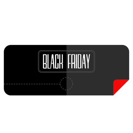 Isolatted black friday label. Vector illustration designのイラスト素材