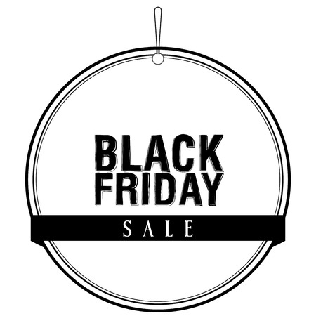 Isolated black friday label. Vector illustration designのイラスト素材