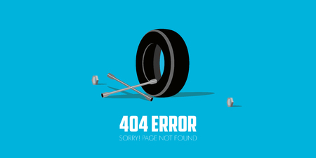 404 error website not found graphic design. Vector illustrationのイラスト素材