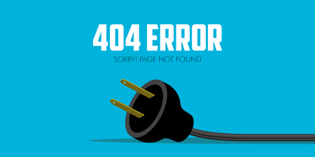 404 error website not found graphic design. Vector illustrationのイラスト素材
