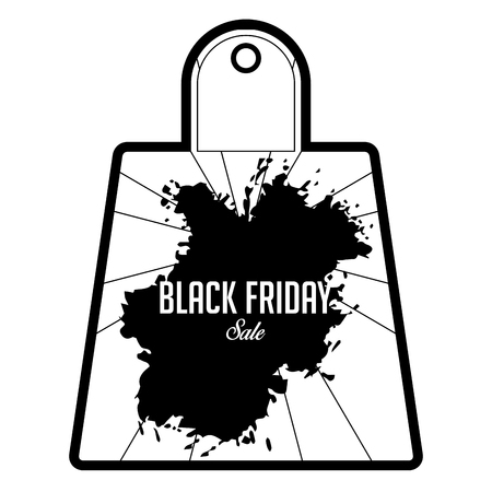 Isolated black friday labelのイラスト素材