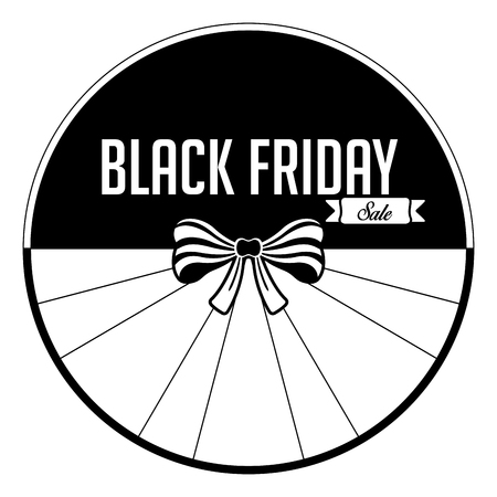 Isolated black friday labelのイラスト素材
