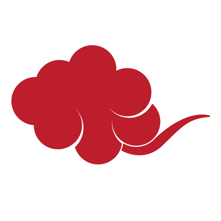 Isolated asian style cloud imageのイラスト素材