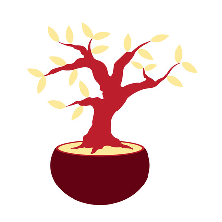 Isolated bonsai iconのイラスト素材
