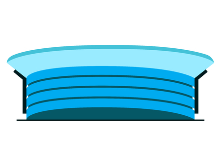 Isolated soccer stadium icon. Vector illustration designのイラスト素材