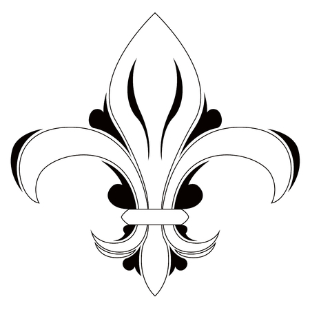 Fleur de lys symbolのイラスト素材