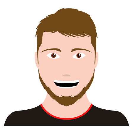 Isolated self avatar of a man. Vector illustration designのイラスト素材