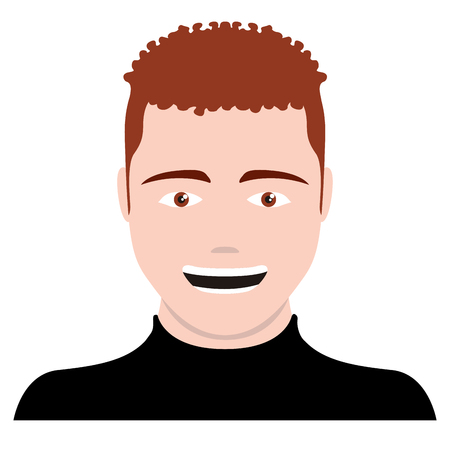 Isolated self avatar of a man. Vector illustration designのイラスト素材