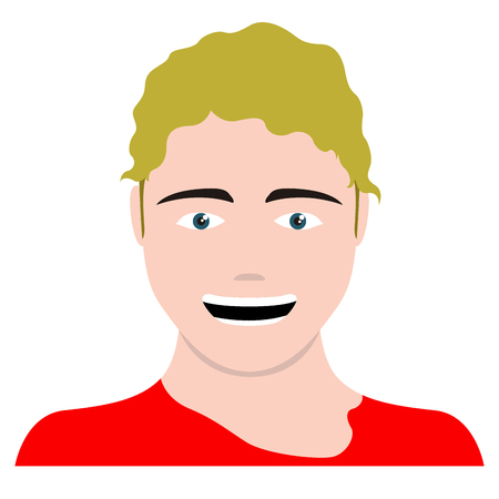 Isolated self avatar of a man. Vector illustration designのイラスト素材