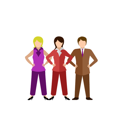 Isolated business people image. Vector illustration designのイラスト素材
