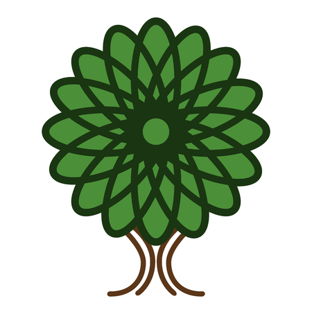 Isolated abstract tree icon. Vector illustration designのイラスト素材