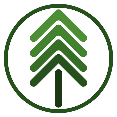 Isolated abstract tree icon. Vector illustration designのイラスト素材