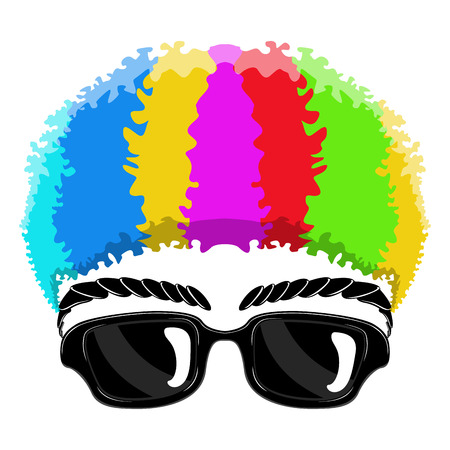 Funny mask image. April fool. Vector illustration designのイラスト素材