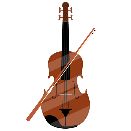 Isolated cello image. Musical instrument. Vector illustration designのイラスト素材