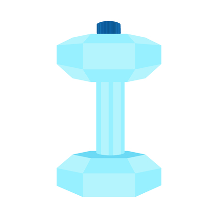 Isolated dumbbell with water. Fitness concept. Vector illustration designのイラスト素材