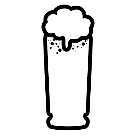 Isolated beer glass icon. Vector illustration designのイラスト素材