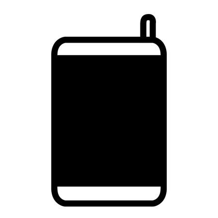 Isolated beer glass can. Vector illustration designのイラスト素材