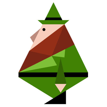 Low poly patrick day elfのイラスト素材