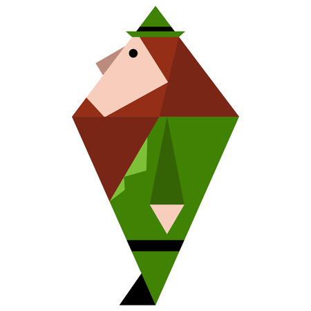 Low poly patrick day elfのイラスト素材