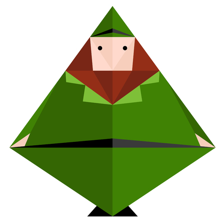 Low poly patrick day elfのイラスト素材