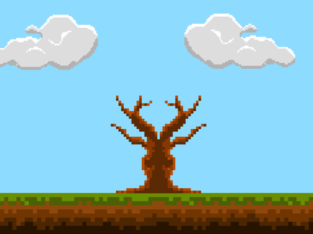 Colored videogame stage image. Vector illustration designのイラスト素材