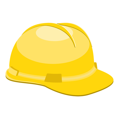 Isolated construction helmet image. Vector illustration designのイラスト素材