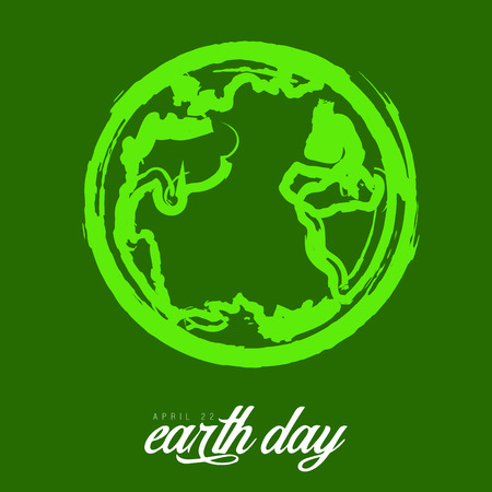 Sketch of our planet. Earth day. Vector illustration designのイラスト素材