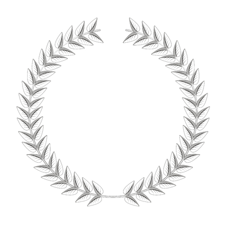 Isolated laurel wreath iconのイラスト素材