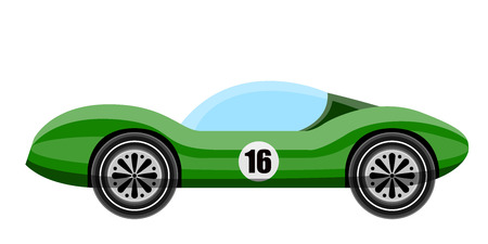 Side view of a classic racing car. Vector illustration designのイラスト素材