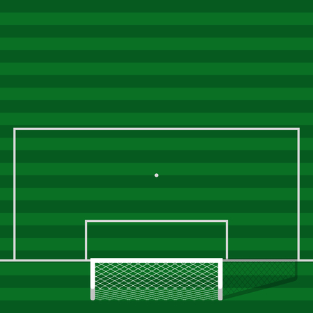 Isolated soccer field image. Vecgtor illustration designのイラスト素材
