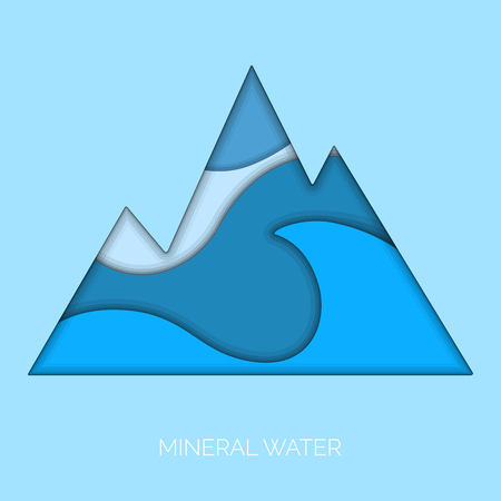 Mineral water posterのイラスト素材