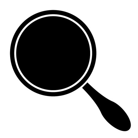Magnifying glass icon on a white backgroundのイラスト素材