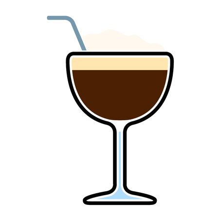Isolated frappe iconのイラスト素材